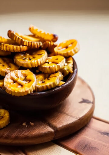 Chips de Plátano Maduro en Freidora sin Aceite