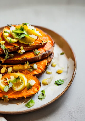 Camotes Asados con Salsa de Cilantro y Limón en Airfryer