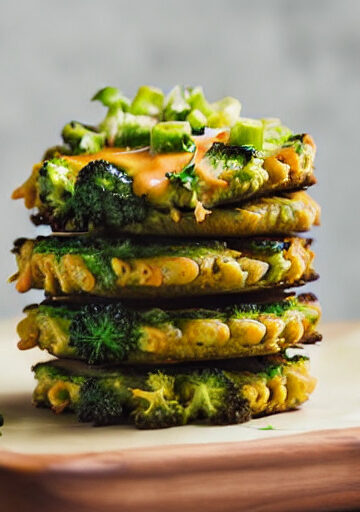 Buñuelos de Brócoli y Cheddar Vegano en Airfryer