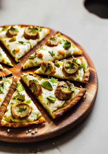 Mini Pizza de Masa de Coliflor en Freidora de Aire