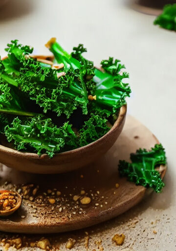 Chips de Kale con Sazonador en Airfryer