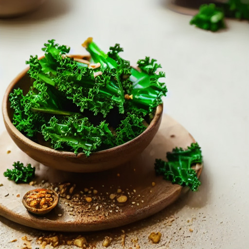 Receta vegana de Chips de Kale con Sazonador en Airfryer