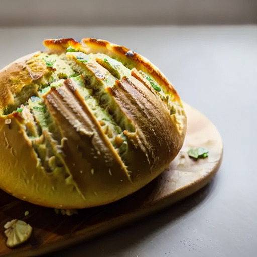 Receta vegana de Pan de Ajo y Perejil en Freidora de Aire