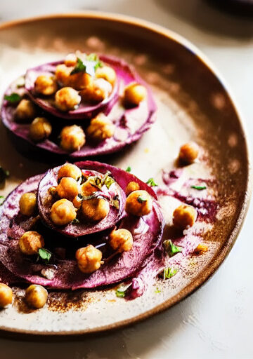 Bolitas de Garbanzos y Remolacha en Airfryer