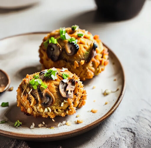 Croquetas de Arroz Integral y Champiñones en Airfryer