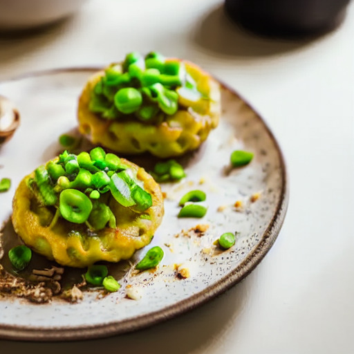 Receta vegana de Bolitas de Patata y Guisantes en Freidora de Aire