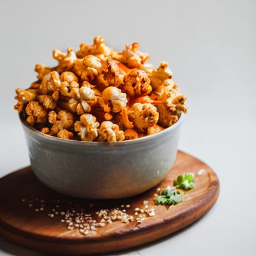 Receta vegana de Palomitas de Coliflor con Salsa de Buffalo en Freidora de Aire