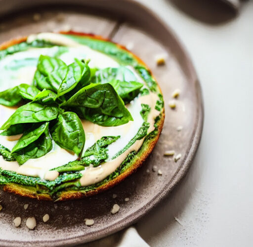 Espinacas a la Crema con Queso Vegano en Airfryer