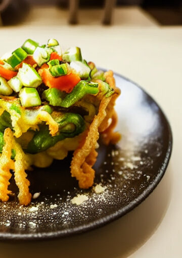Tempura de Vegetales en Freidora sin Aceite