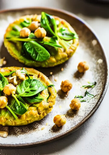 Bolitas de Garbanzos y Espinacas en Freidora de Aire