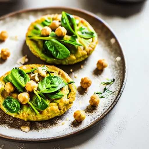 Receta vegana de Bolitas de Garbanzos y Espinacas en Freidora de Aire