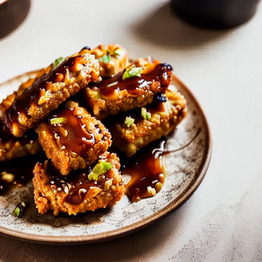 Receta vegana de Nuggets de Tempeh con Salsa BBQ en Airfryer