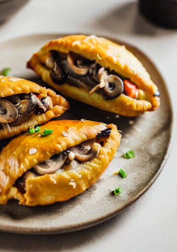 Empanadas de Champiñones y Cebolla en Freidora de Aire