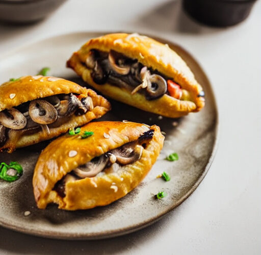 Empanadas de Champiñones y Cebolla en Freidora de Aire