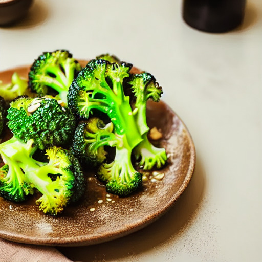 Receta vegana de Brócoli con Salsa de Tahini en Freidora sin Aceite