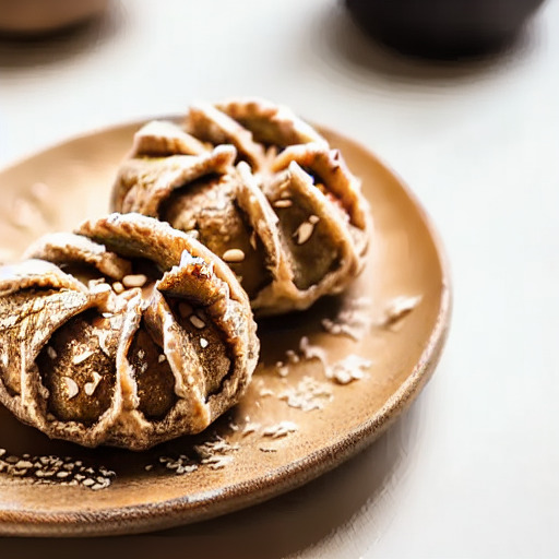 Receta vegana de Bolitas de Sésamo y Almendra en Freidora de Aire