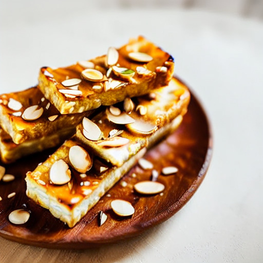 Receta vegana de Palitos de Tofu y Almendras en Freidora sin Aceite