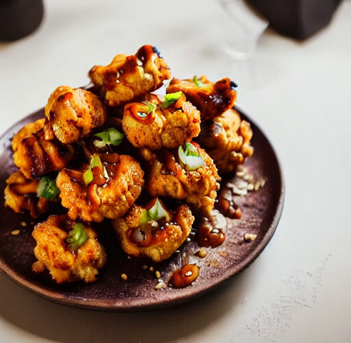 Alitas de Coliflor BBQ en Airfryer