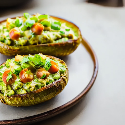 Receta vegana de Patatas Rellenas de Guacamole en Freidora de Aire