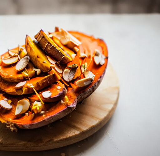 Camote Asado con Salsa de Mantequilla de Almendras en Airfryer