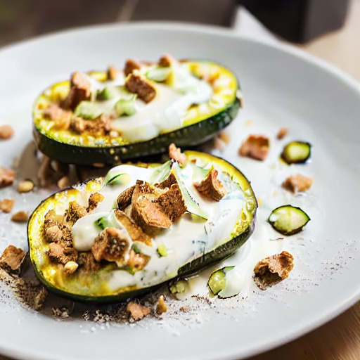 Receta vegana de Crujientes de Calabacín con Salsa de Yogur en Freidora de Aire