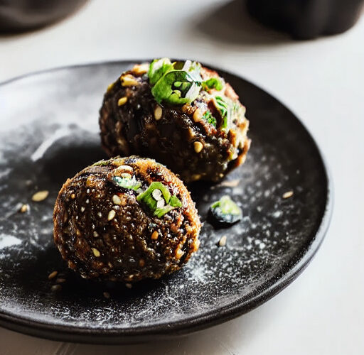 Bolitas de Alubias Negras y Quinoa en Airfryer