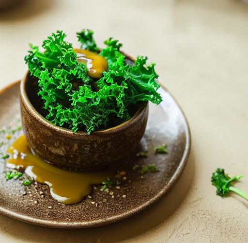 Chips de Kale con Alioli Vegano en Freidora sin Aceite