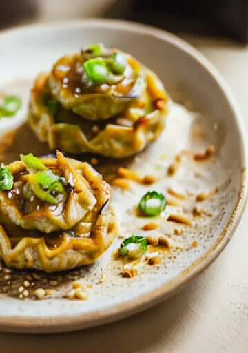 Bolitas de Tofu y Vegetales en Freidora sin Aceite