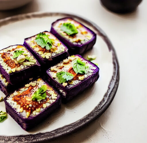Rollos de Berenjena y Quinoa en Freidora de Aire
