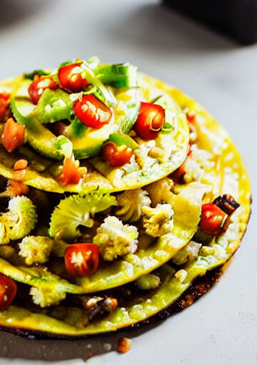Tacos de Coliflor al Pastor en Airfryer