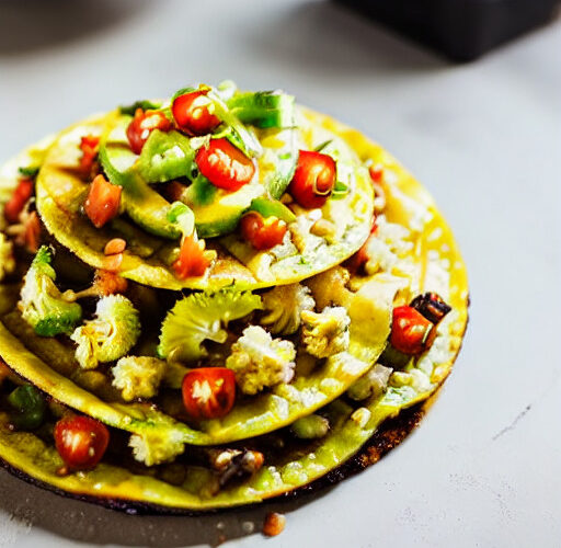 Tacos de Coliflor al Pastor en Airfryer