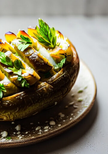 Patatas Hasselback con Hierbas en Freidora de Aire