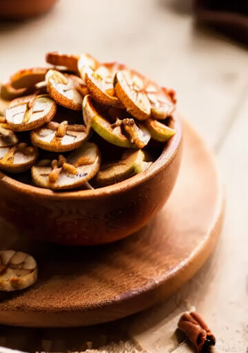 Chips de Manzana y Canela en Freidora de Aire