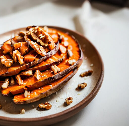 Camote Rostizado con Salsa de Nueces en Airfryer