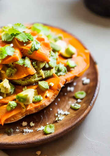 Nachos de Batata con Guacamole en Freidora sin Aceite